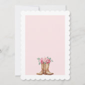 Invitation Rustic Western Bridal Shower Blush Pink Floral (Dos)