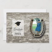 Invitation Rustic Western College Graduation Announcement  (Devant)