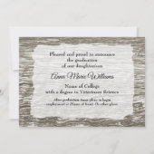 Invitation Rustic Western College Graduation Announcement  (Dos)