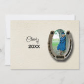 Invitation Rustic Western College Graduation Announcement (Devant)