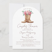 Invitation Rustic Western Couples Wedding Shower  (Devant)