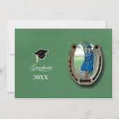 Invitation Rustic Western Hi-School Graduation Announcement  (Devant)