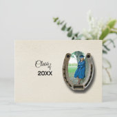 Invitation Rustic Western Hi-School Graduation Announcement  (Debout devant)