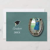Invitation Rustic Western Hi-School Graduation Announcement  (Devant)