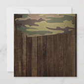 Invitation Rustic Western La chasse est au-dessus du Mariage  (Dos)