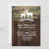Invitation Rustic Western La chasse est au-dessus du Mariage  (Devant)