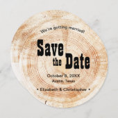 Invitation Rustic Western Ranch mariage de grains de bois (Devant / Derrière)