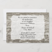 Invitation Rustic Western-style with Photo Graduation (Dos)