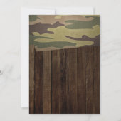 Invitation Rustic Western The Hunt Is Over Camouflage Wedding (Dos)