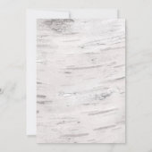 Invitation Rustic White Birch Photo tendance Modern Sweet 16 (Dos)