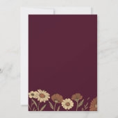 Invitation Rustic Wildflower Burgundy Floral Wedding (Dos)