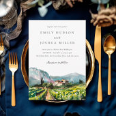 Invitation Rustic Winery Mariage paysage