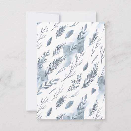 Invitation Rustic Winter Mountain Bridal Showback (Dos)