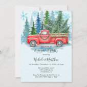 Invitation Rustic Winter Wedding Truck Engagement Party (Devant)
