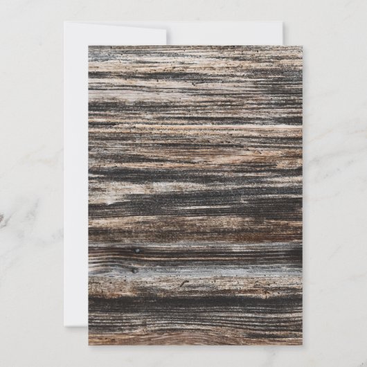 Invitation Rustic Wood 30th Birthday Dinner Party (Dos)