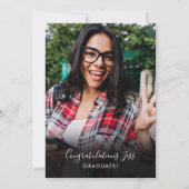 Invitation Rustic Wood 4 Photo Collage Graduation Party (Dos)