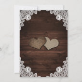 Invitation Rustic Wood Burlap (Dos)