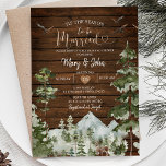 Invitation Rustic Wood C'est la saison pour être marié Mariag<br><div class="desc">Rustic Wood C'est la saison pour être marié Mariage</div>