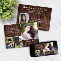 Rustic Wood Christian Graduation Proverbes 3