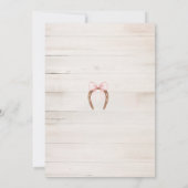 Invitation Rustic Wood Disco Cowgirl Birthday (Dos)