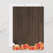 Invitation Rustic Wood Lights Pavot Mères Jour Brunch (Dos)