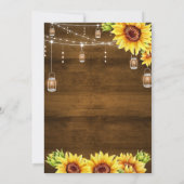 Invitation Rustic Wood Sunflower Bridal Shower (Dos)