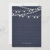 Invitation Rustic Wood Surprise Mariage Anniversaire fêté Inv (Dos)