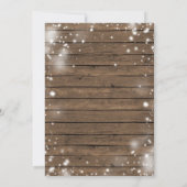 Invitation Rustic Wood Winter Forest Mountain Révélation de g (Dos)