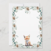 Invitation Rustic Woodland Adventure Attend le Baby shower (Dos)