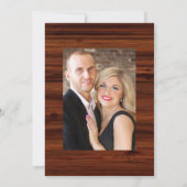 Invitation Rustic Woodland Country Barne Mariage Photo (Dos)