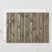 Invitation Rustic Woodland Country Enregistrer la date (Dos)