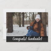 Invitation Rustic Woodsy 2 Photo Wood Graduation Party (Dos)