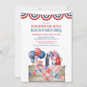 Invitation Rustique 4 juillet BBQ (Devant)
