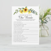 Invitation Rustique À Quel Point Connaissez-Vous Bien Le Jeu  (Debout devant)