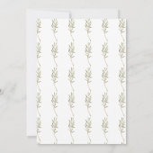 Invitation Rustique Aquarelle Chute Turquie Amical Dîner (Dos)