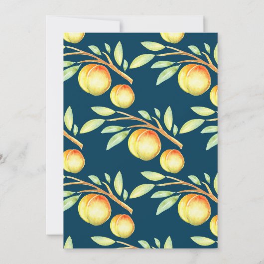 Invitation Rustique Aquarelle Doux Mariage (Dos)