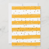 Invitation Rustique aquarelle tournesol Anniversaire (Dos)