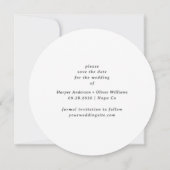 Invitation Rustique Aquarelle Verdure Enregistrer La Date Mar (Dos)