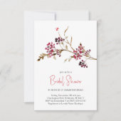 Invitation Rustique Automne Aquarelle Nuptiale Douche Invitat (Devant)