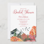 Invitation Rustique Automne Automne Fête des mariées de la fo (Devant)