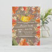 Invitation Rustique Automne Bridal Showback (Debout devant)