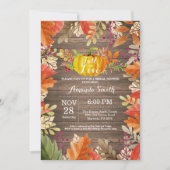 Invitation Rustique Automne Bridal Showback (Devant)