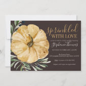 Invitation Rustique Automne Citrouille Baby Sprinkle Douche (Devant)