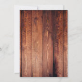 Invitation Rustique Automne Jaune Rose virtuel Mariage virtue (Dos)