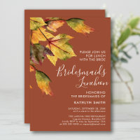 Rustique Autumn Foliage Mariage Bridesmaitres Déje