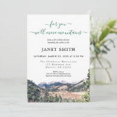 Invitation Rustique Baby shower neutre pour les fe (Debout devant)