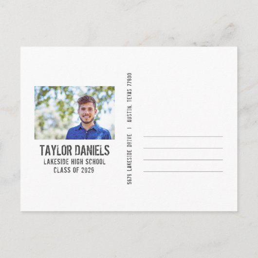 Invitation Rustique BBQ Graduation Party (Dos)