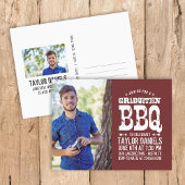 Invitation Rustique BBQ Graduation Party