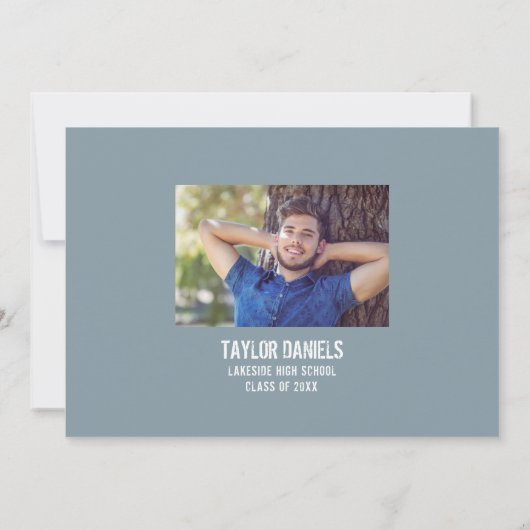 Invitation Rustique BBQ Graduation Party (Dos)