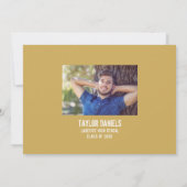 Invitation Rustique BBQ Graduation Party (Dos)